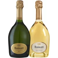 Champagne - Assortiment 2 bouteilles Ruinart R Brut - Ruinart Blanc de Blancs - 2x75cl