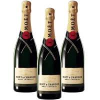 Lot de 3 Champagnes Moët & Chandon Imperial Brut - 75 cl