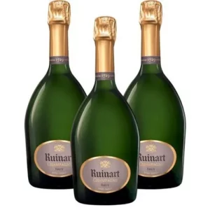 champagne-ruinart-r-de-ruinart-brut-75-cl-x3 Lot de 3 Champagnes Ruinart R de Ruinart Brut - 75 cl