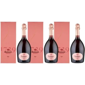 champagne-ruinart-rose-75-cl-x3 Lot de 3 Champagnes Ruinart Rosé - 75 cl