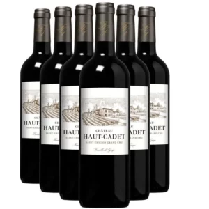 Château Haut-Cadet Rouge 2018 - Lot de 6x75cl - Vin Rouge de Bordeaux - Appellation AOC Saint-Emilion Grand Cru