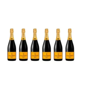 Lot de 6 Bouteilles Champagne Veuve Clicquot Brut 75CL